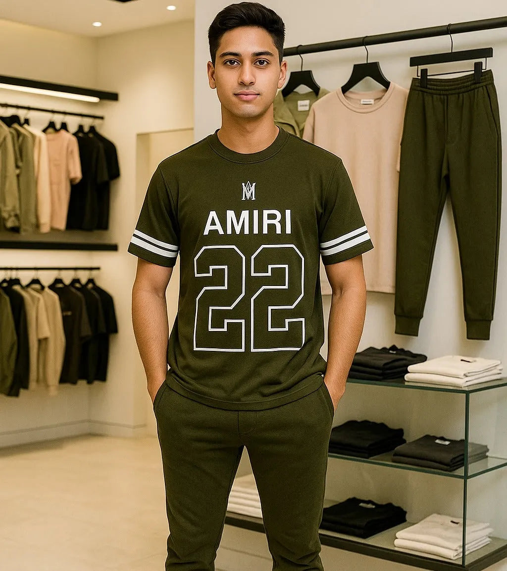 New Stylish n Premium AMIRI Printed Tracksuit - JELLA