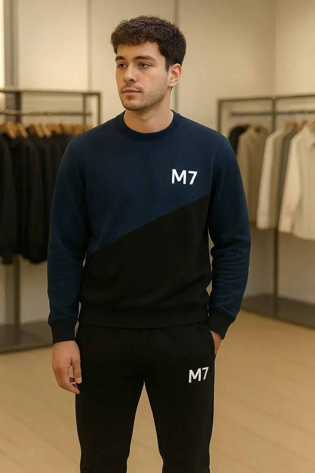 New Stylish n Premium Fleece Printed Tracksuit For Mens(Trouser + Shirt) - The Jella