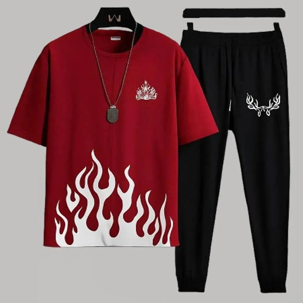 New Stylish n Premium Fire Printed Track Suits - JELLA