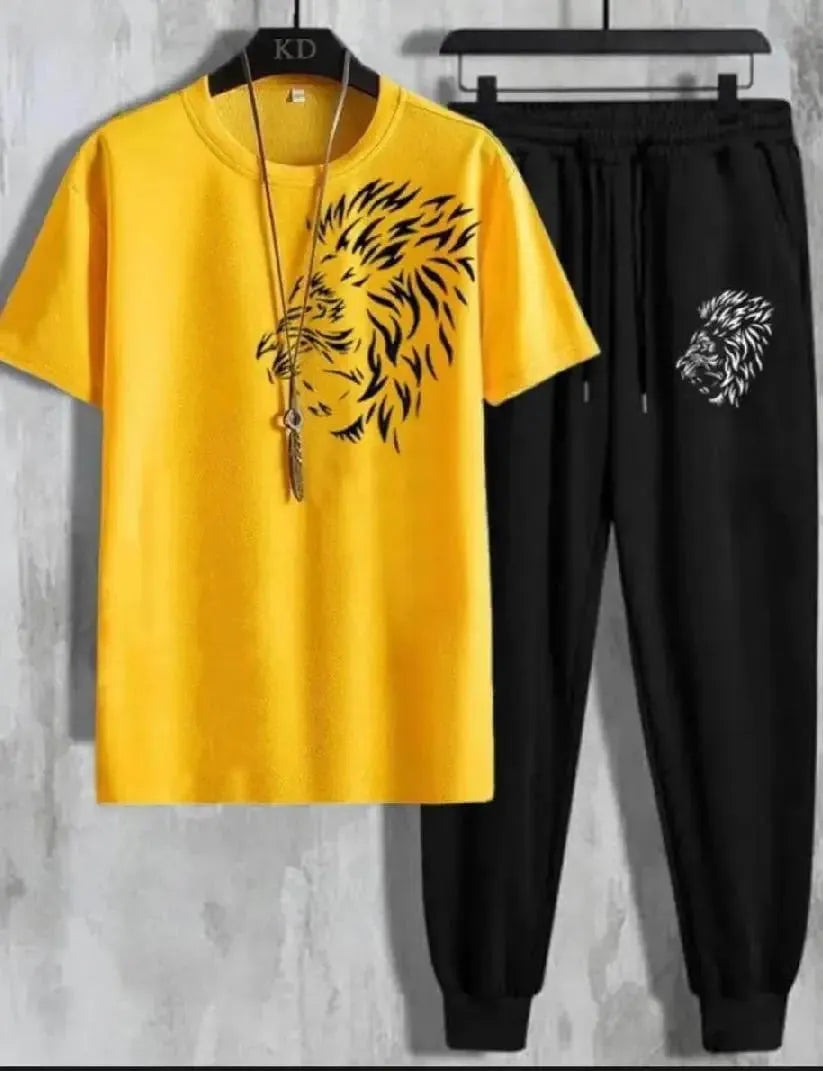 New Stylish n Premium Lion Printed Tracksuit - JELLA