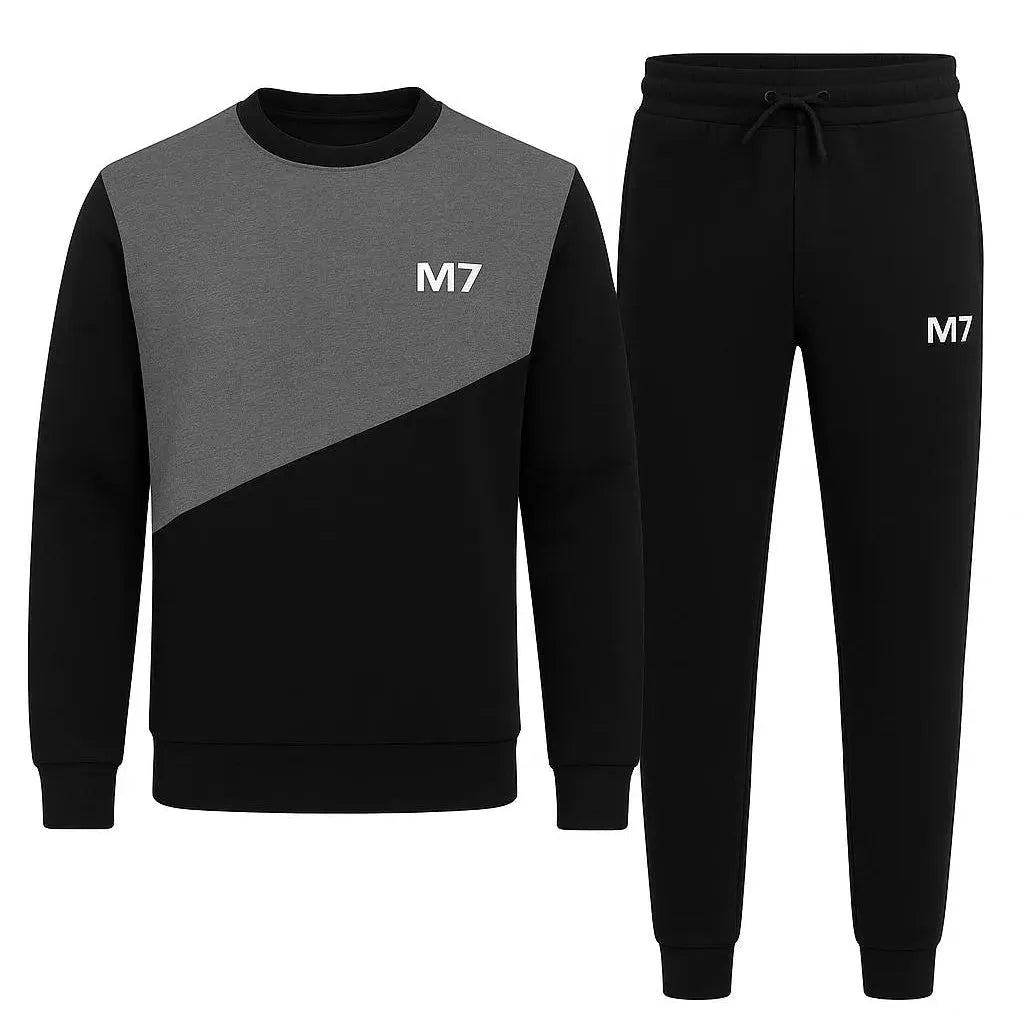 Duel Color New Stylish Fleece M7 Printed Tracksuit