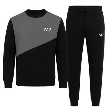 Duel Color New Stylish Fleece M7 Printed Tracksuit