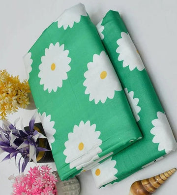 2 Pcs Women's Unstitched Printed Suit