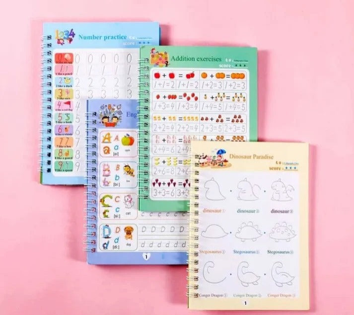 (Set Of 4) Magic Books For Kids - The Jella