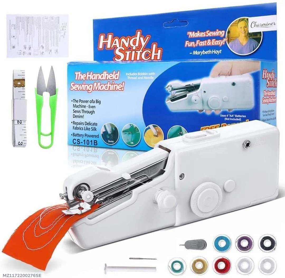 Mini Foldable Sewing (سلائ) Machine,Easy To Use,for Cloth Repairs, Fabric Stitching, Home and Travel Use - JELLA