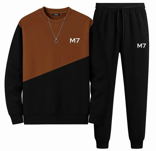 New Stylish n Premium Fleece Printed Tracksuit For Mens(Trouser + Shirt) - The Jella